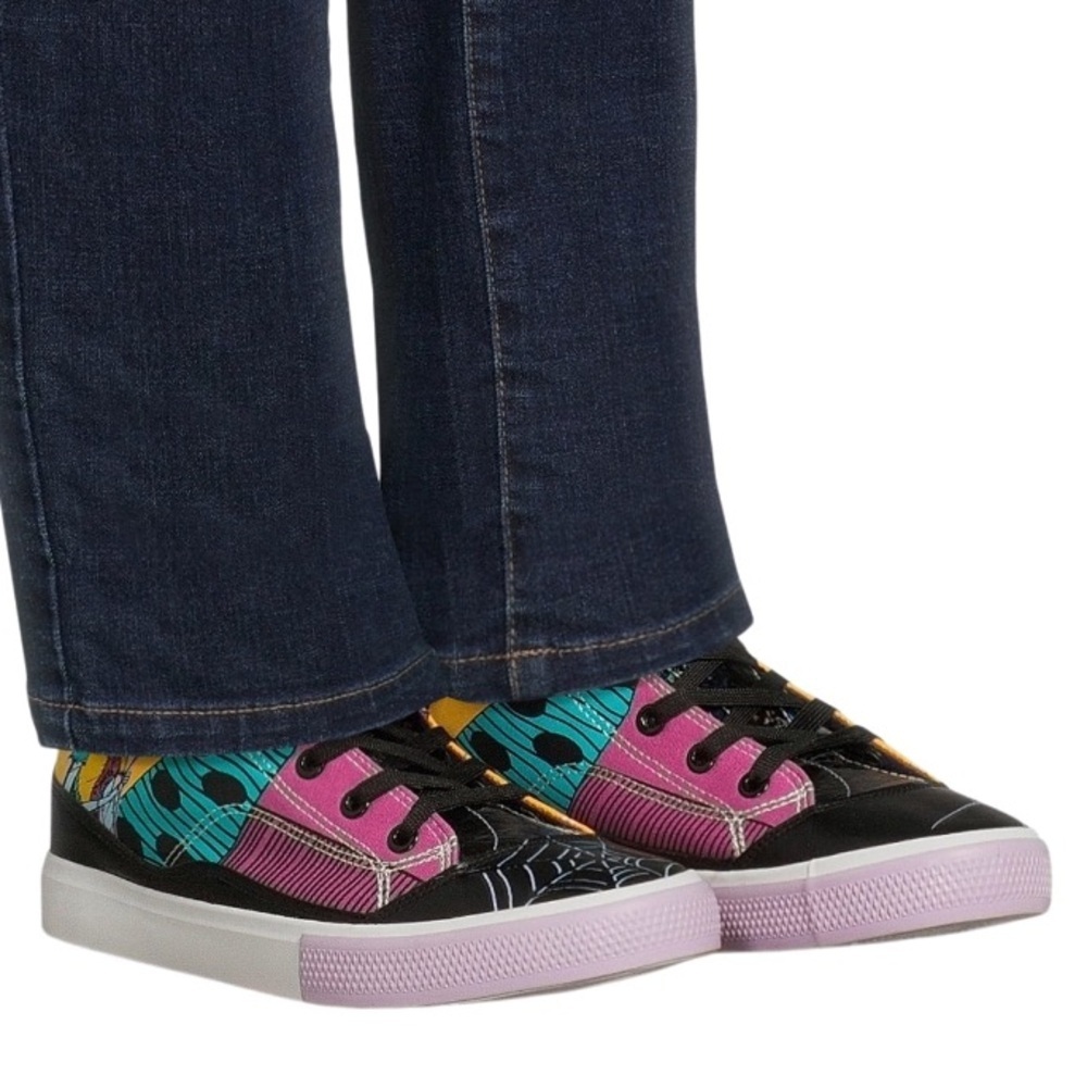 New The Nightmare Before Christmas Sneakers Womens 8.5 High Tops Jack and Sally - Picture 8 of 8